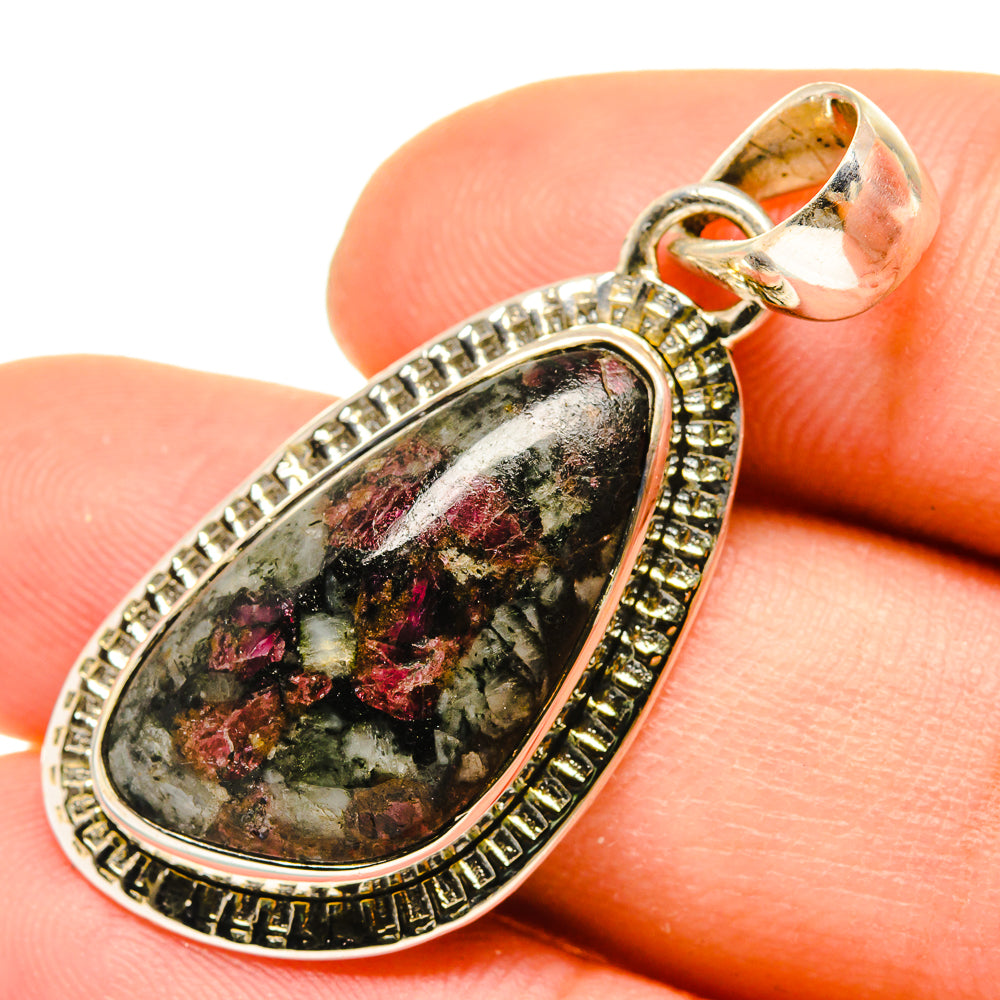 Russian Eudialyte Pendants handcrafted by Anasilvercos - PD5345