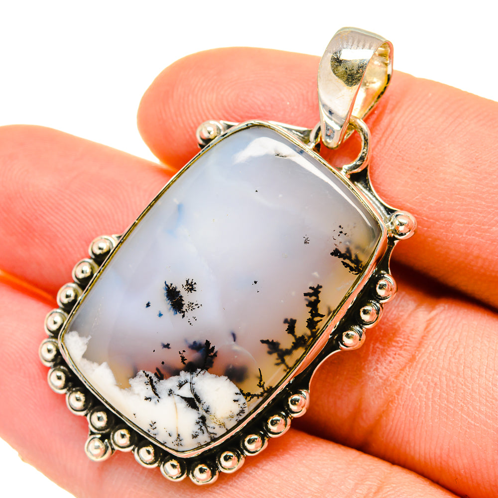 Dendritic Opal Pendants handcrafted by Anasilvercos - PD5362