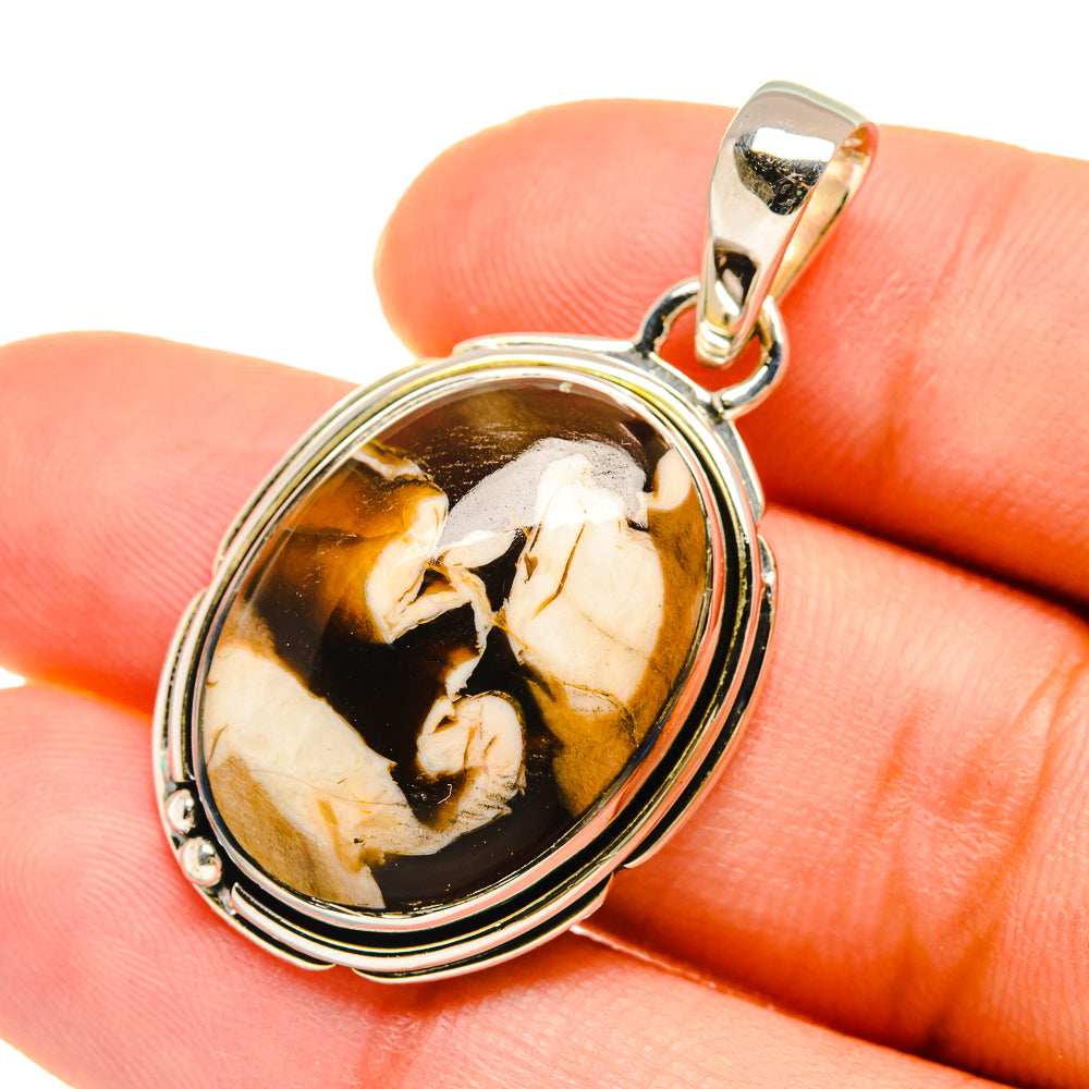Peanut Wood Jasper Pendants handcrafted by Anasilvercos - PD5374
