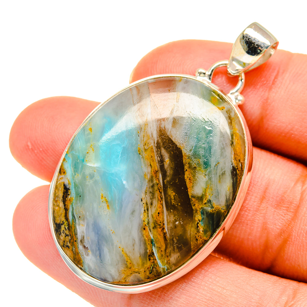 Peruvian Opal Pendants handcrafted by Anasilvercos - PD5375