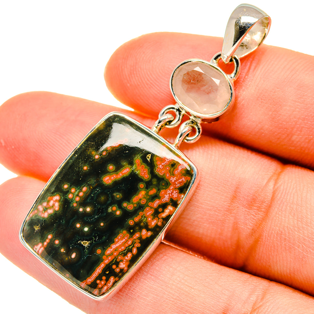 Ocean Jasper Pendants handcrafted by Anasilvercos - PD5378