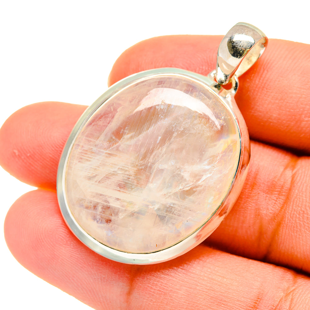 Rainbow Moonstone Pendants handcrafted by Anasilvercos - PD5385