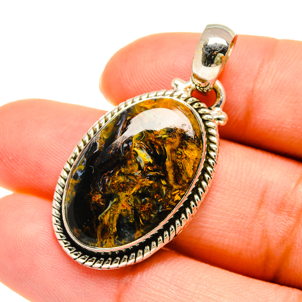 Golden Pietersite Pendants handcrafted by Anasilvercos - PD5391