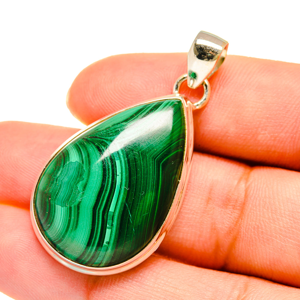 Malachite Pendants handcrafted by Anasilvercos - PD5394