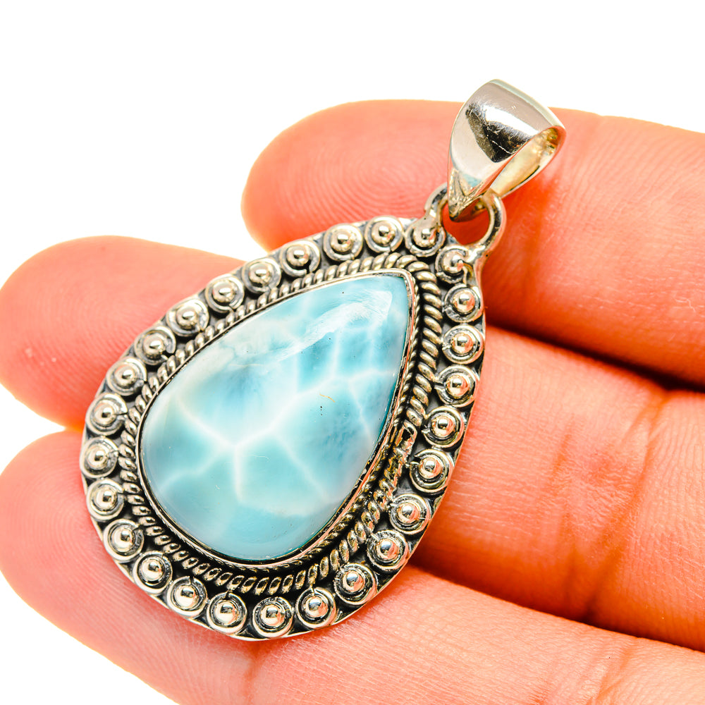 Larimar Pendants handcrafted by Anasilvercos - PD5396