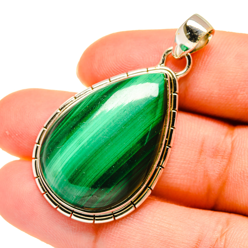 Malachite Pendants handcrafted by Anasilvercos - PD5404