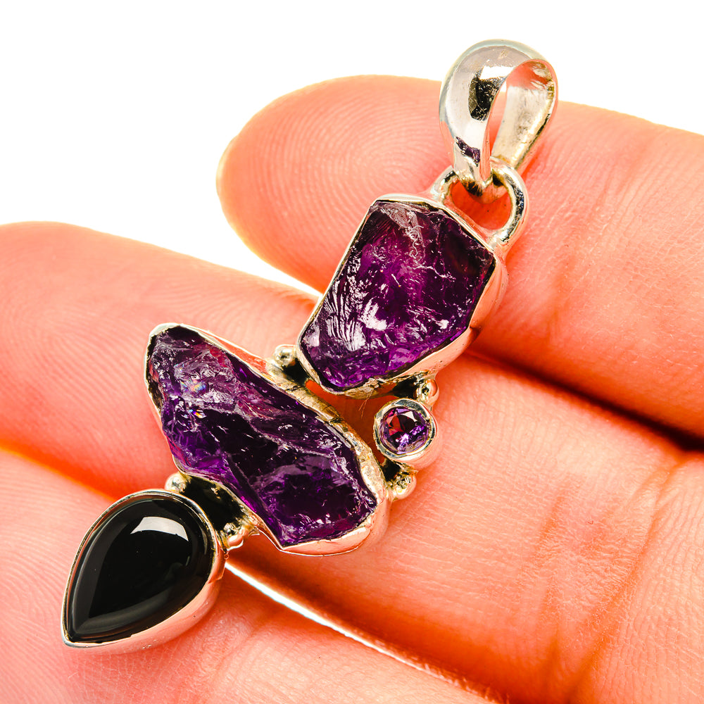 Amethyst Pendants handcrafted by Anasilvercos - PD5410