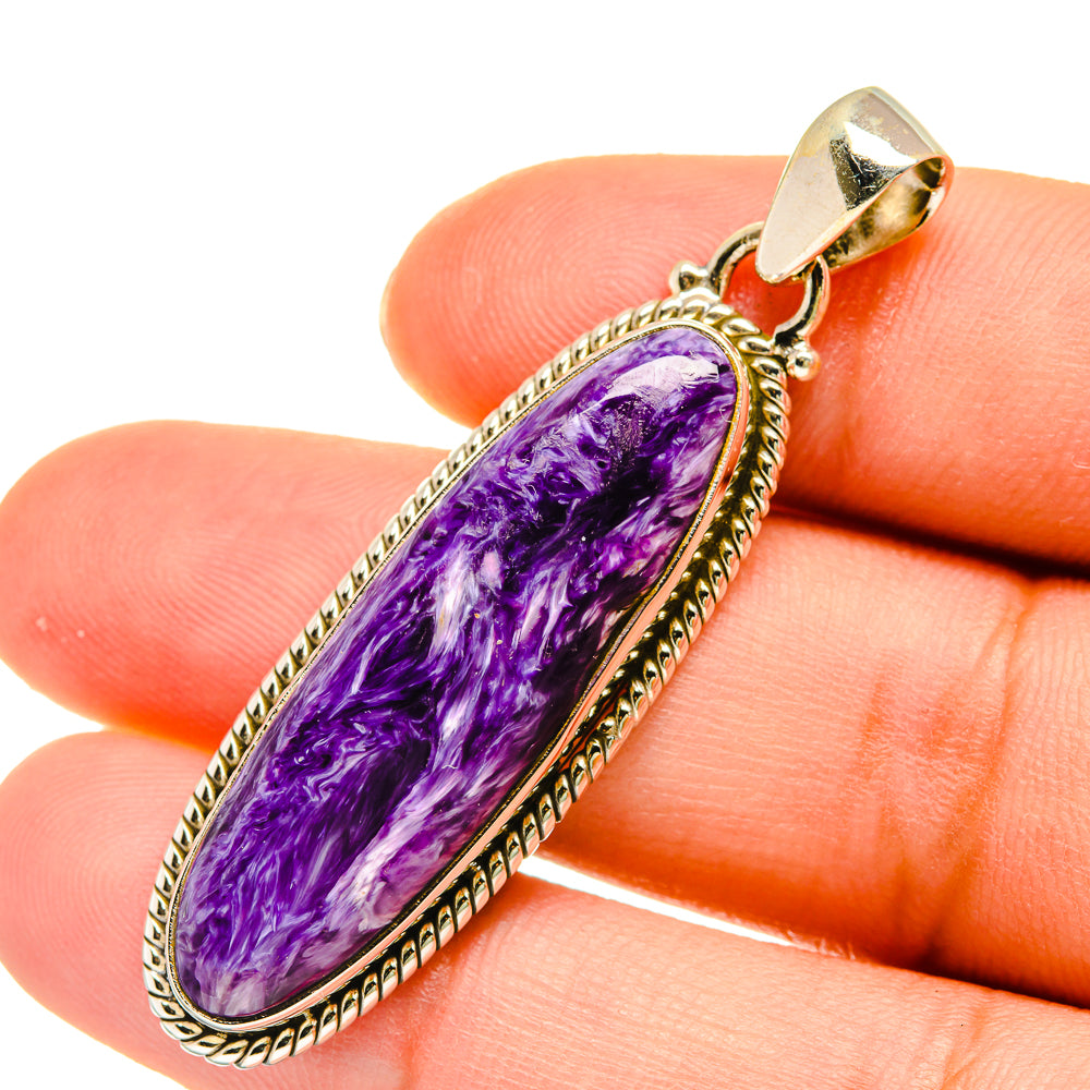 Charoite Pendants handcrafted by Anasilvercos - PD5413