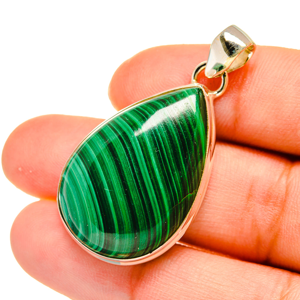 Malachite Pendants handcrafted by Anasilvercos - PD5427