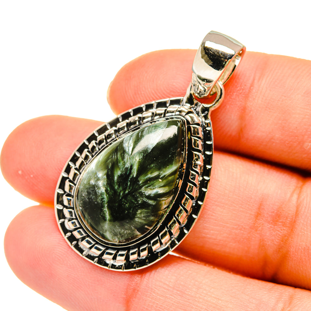 Seraphinite Pendants handcrafted by Anasilvercos - PD5430
