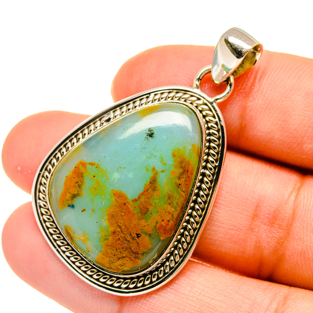Peruvian Opal Pendants handcrafted by Anasilvercos - PD5434
