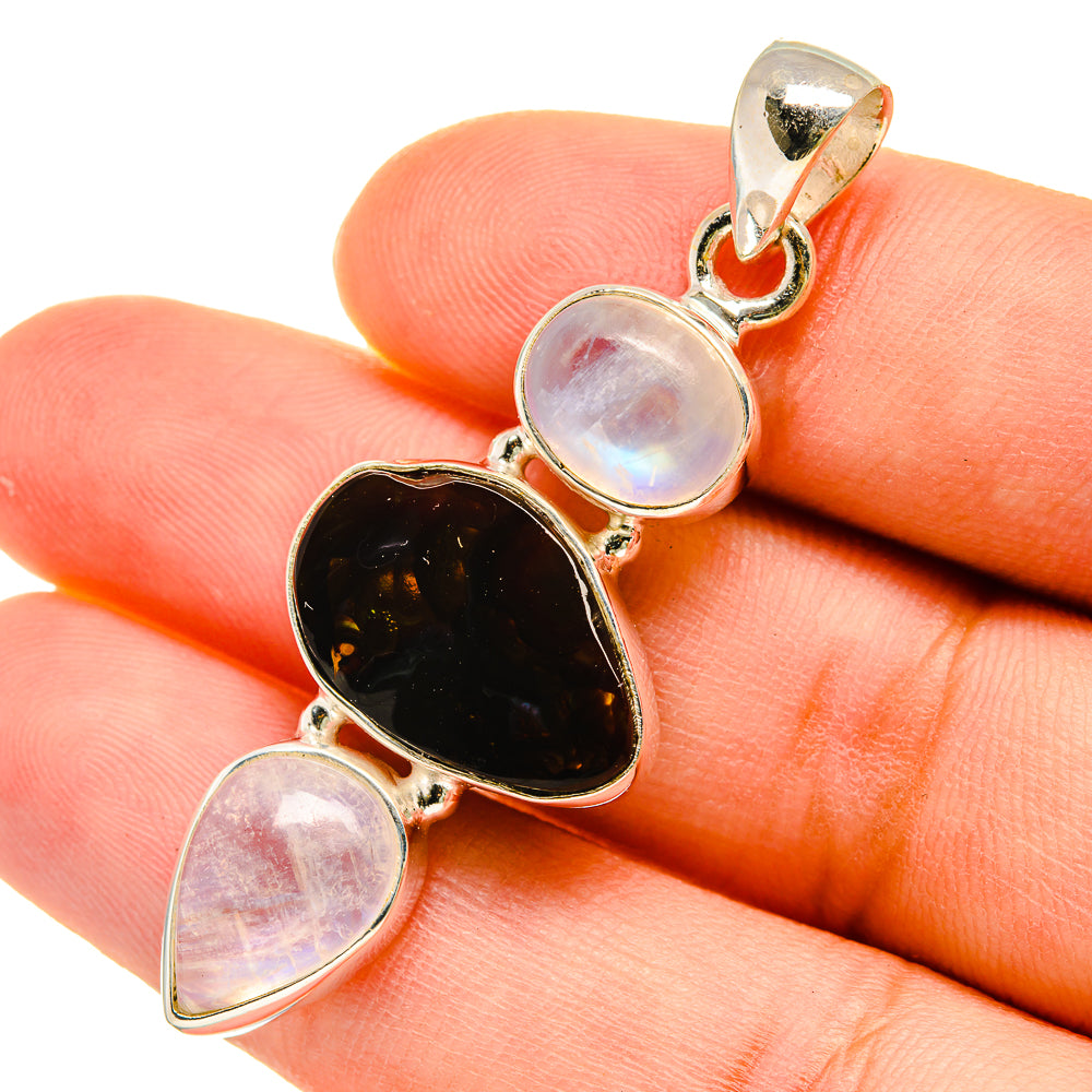 Mexican Fire Agate Pendants handcrafted by Anasilvercos - PD5465