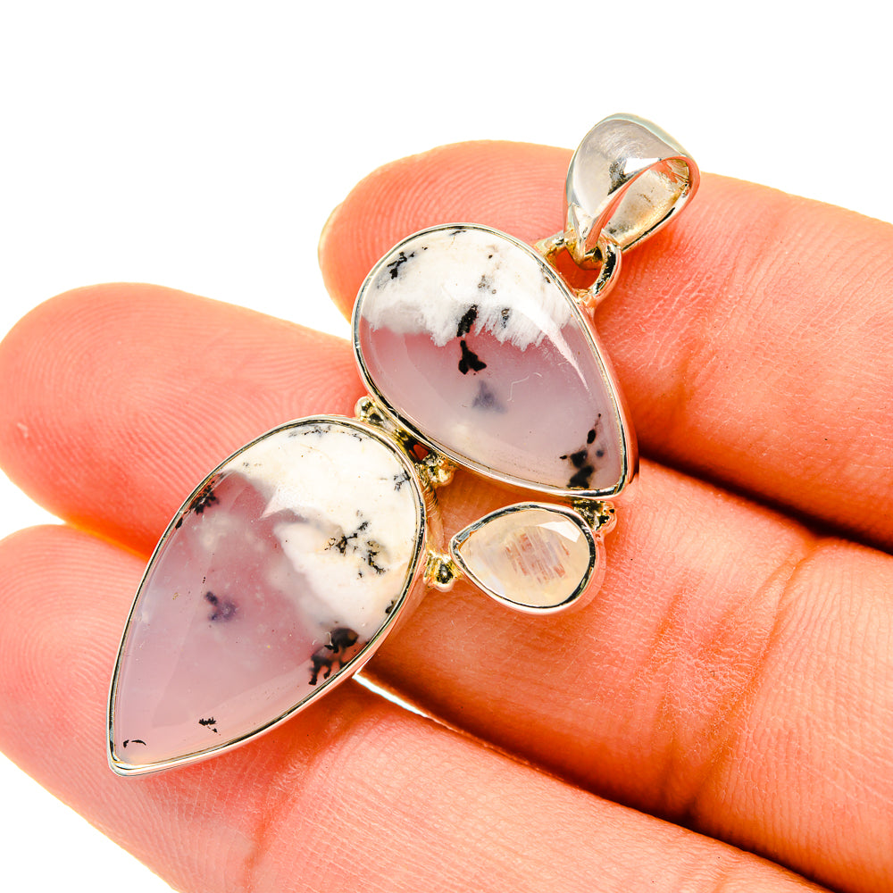 Dendritic Opal Pendants handcrafted by Anasilvercos - PD5471