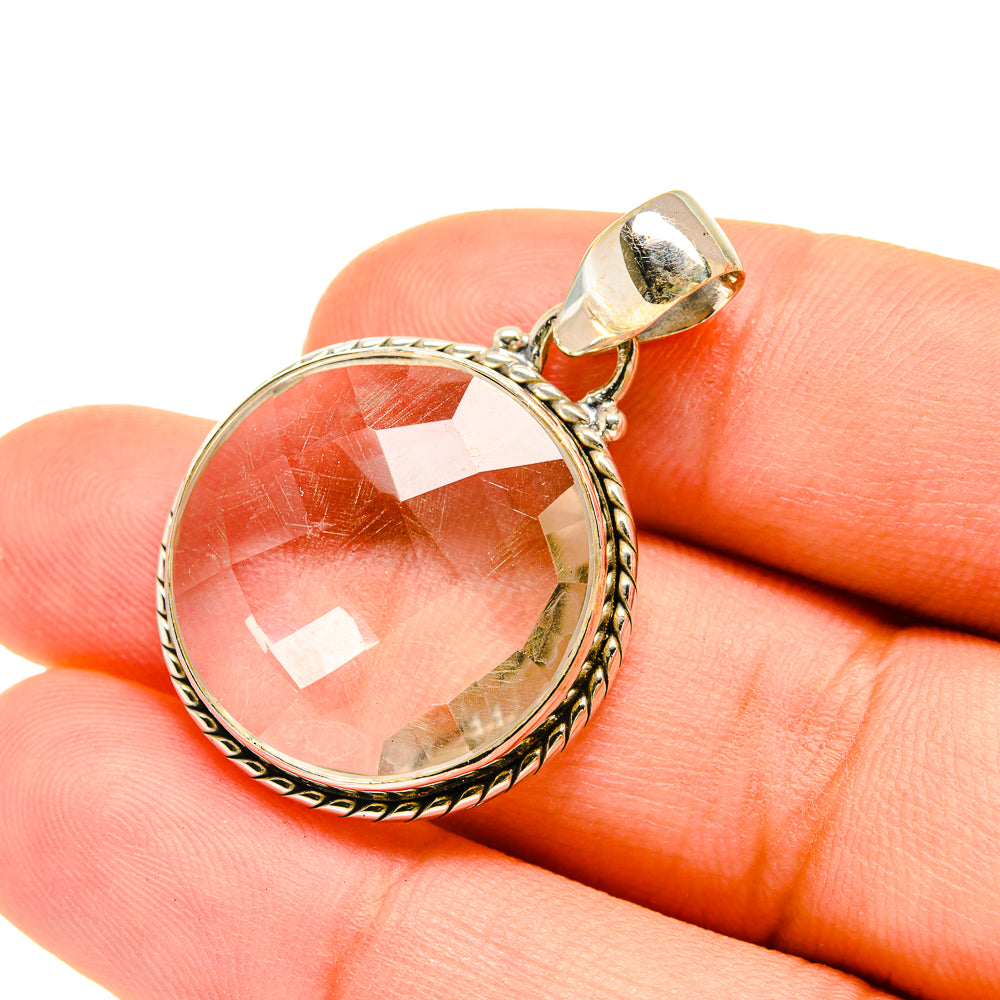White Quartz Pendants handcrafted by Anasilvercos - PD5483