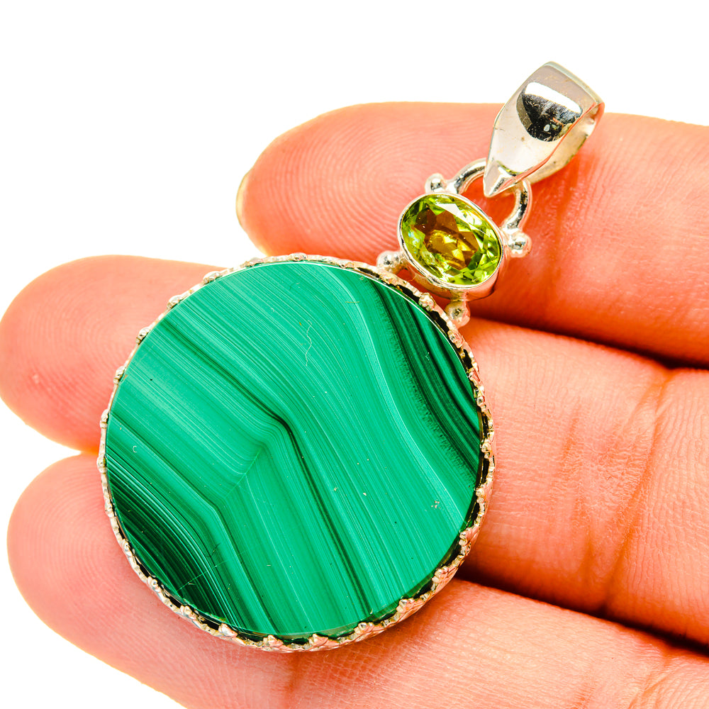 Malachite Pendants handcrafted by Anasilvercos - PD5487