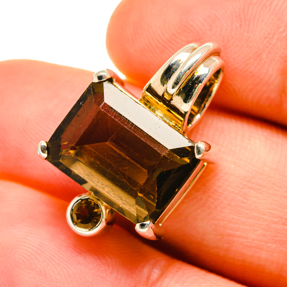 Smoky Quartz Pendants handcrafted by Anasilvercos - PD5488