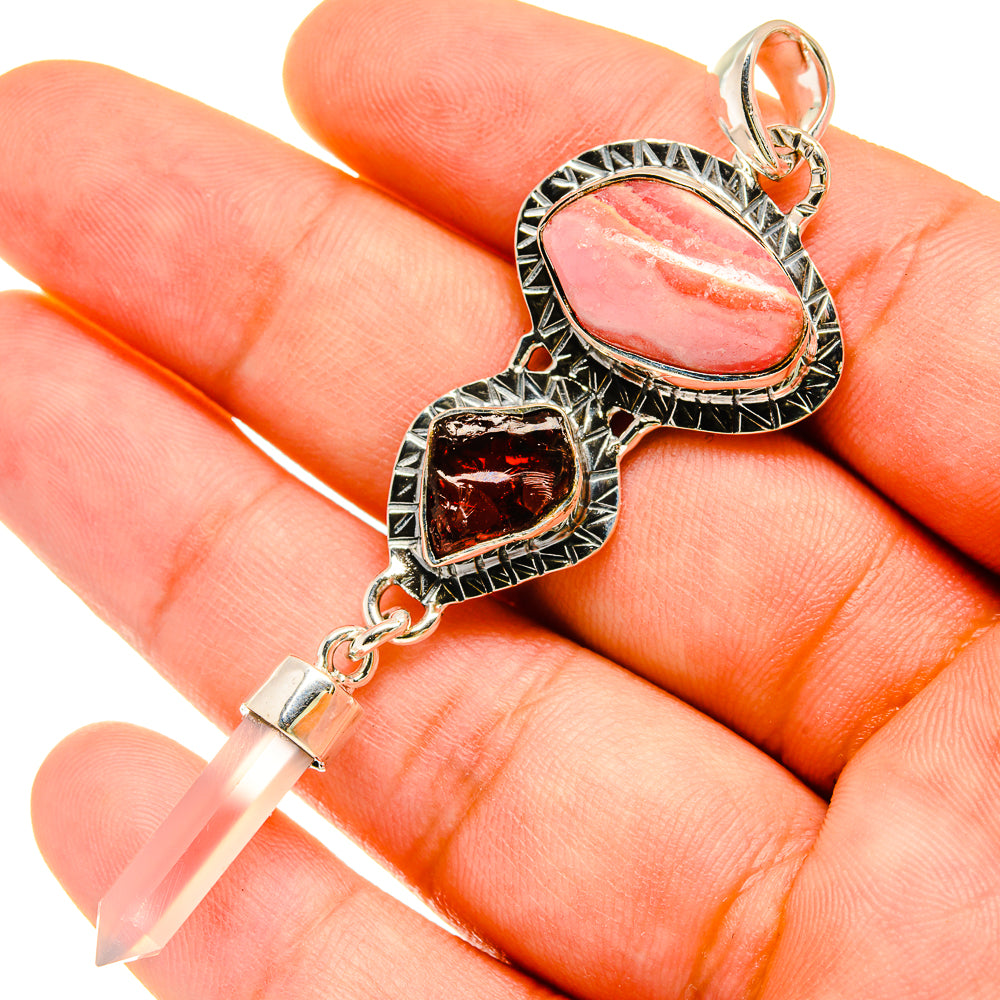 Rhodochrosite Pendants handcrafted by Anasilvercos - PD5506