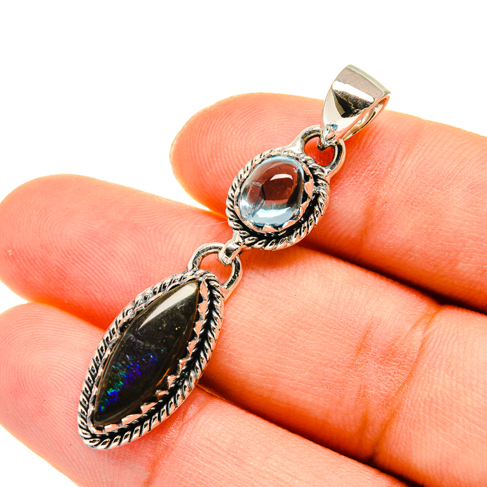 Ammolite Pendants handcrafted by Anasilvercos - PD5510