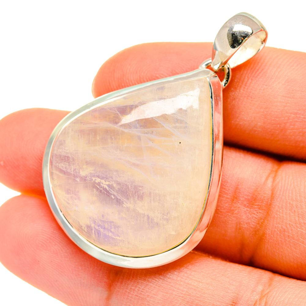 Rainbow Moonstone Pendants handcrafted by Anasilvercos - PD5512
