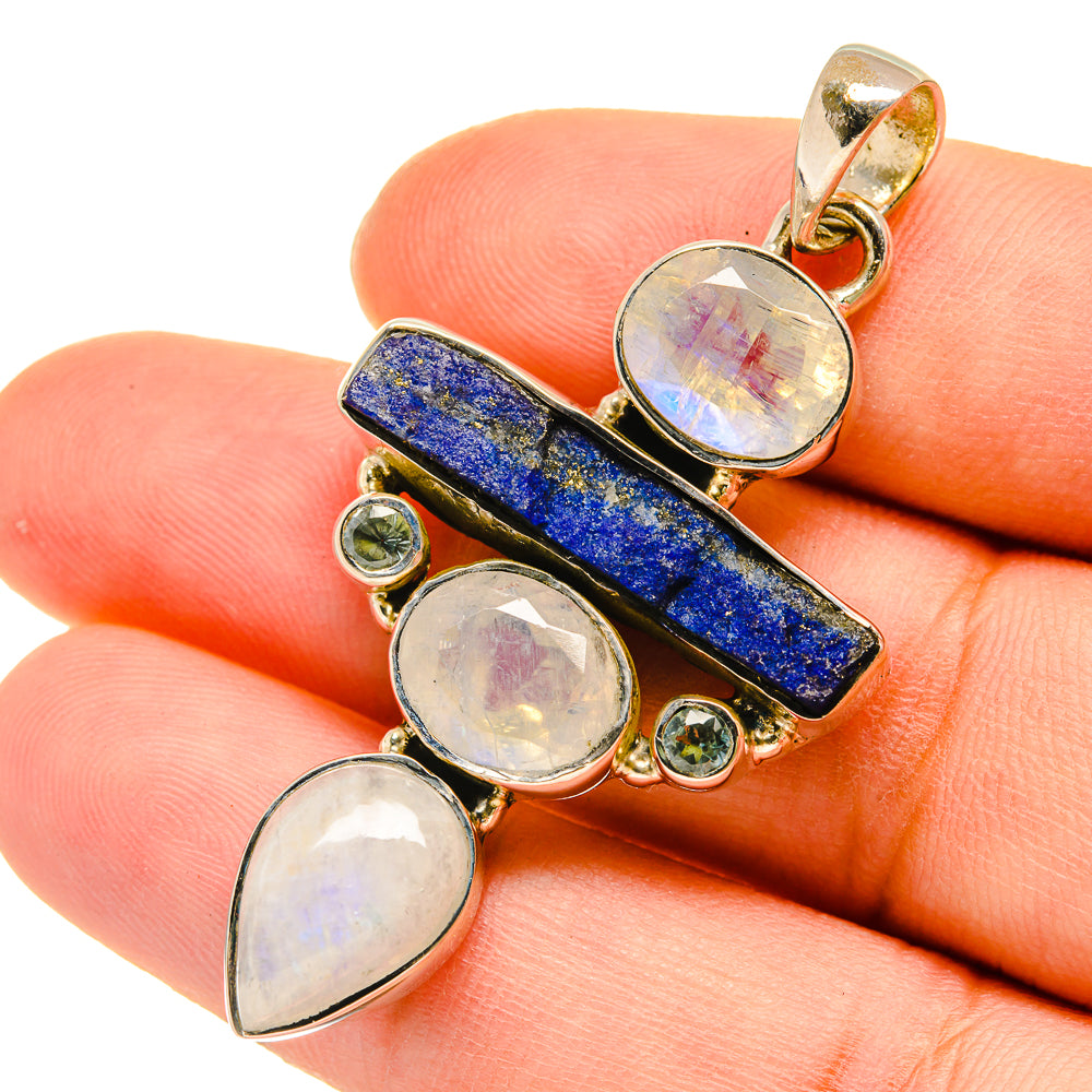 Lapis Lazuli Pendants handcrafted by Anasilvercos - PD5515