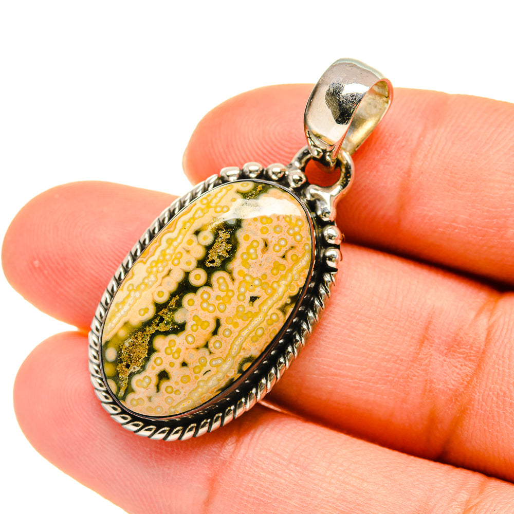 Ocean Jasper Pendants handcrafted by Anasilvercos - PD5516