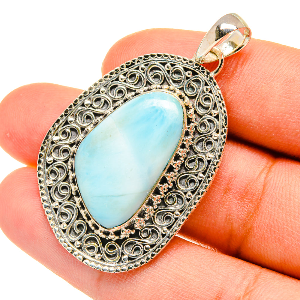 Larimar Pendants handcrafted by Anasilvercos - PD5517