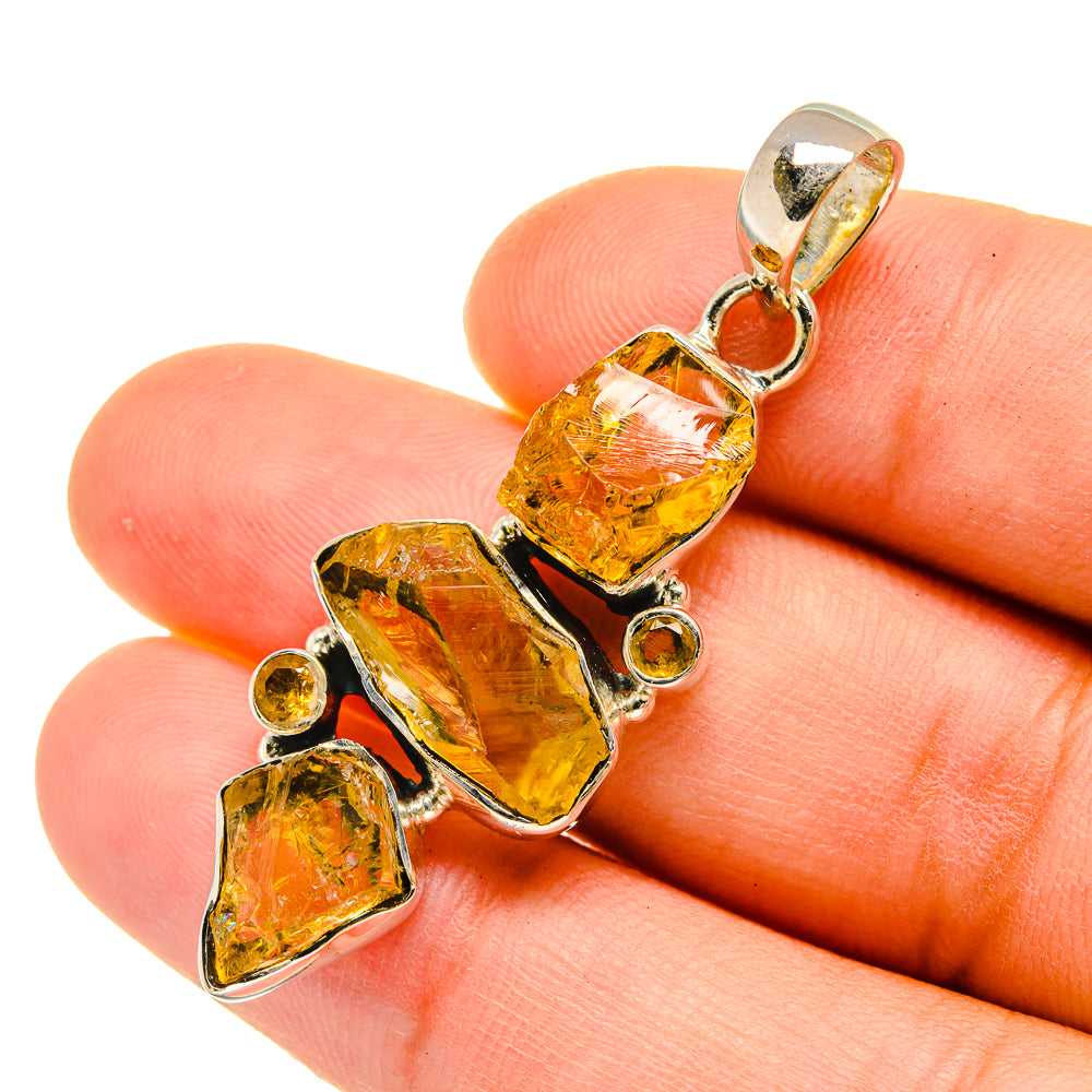 Citrine Pendants handcrafted by Anasilvercos - PD5529