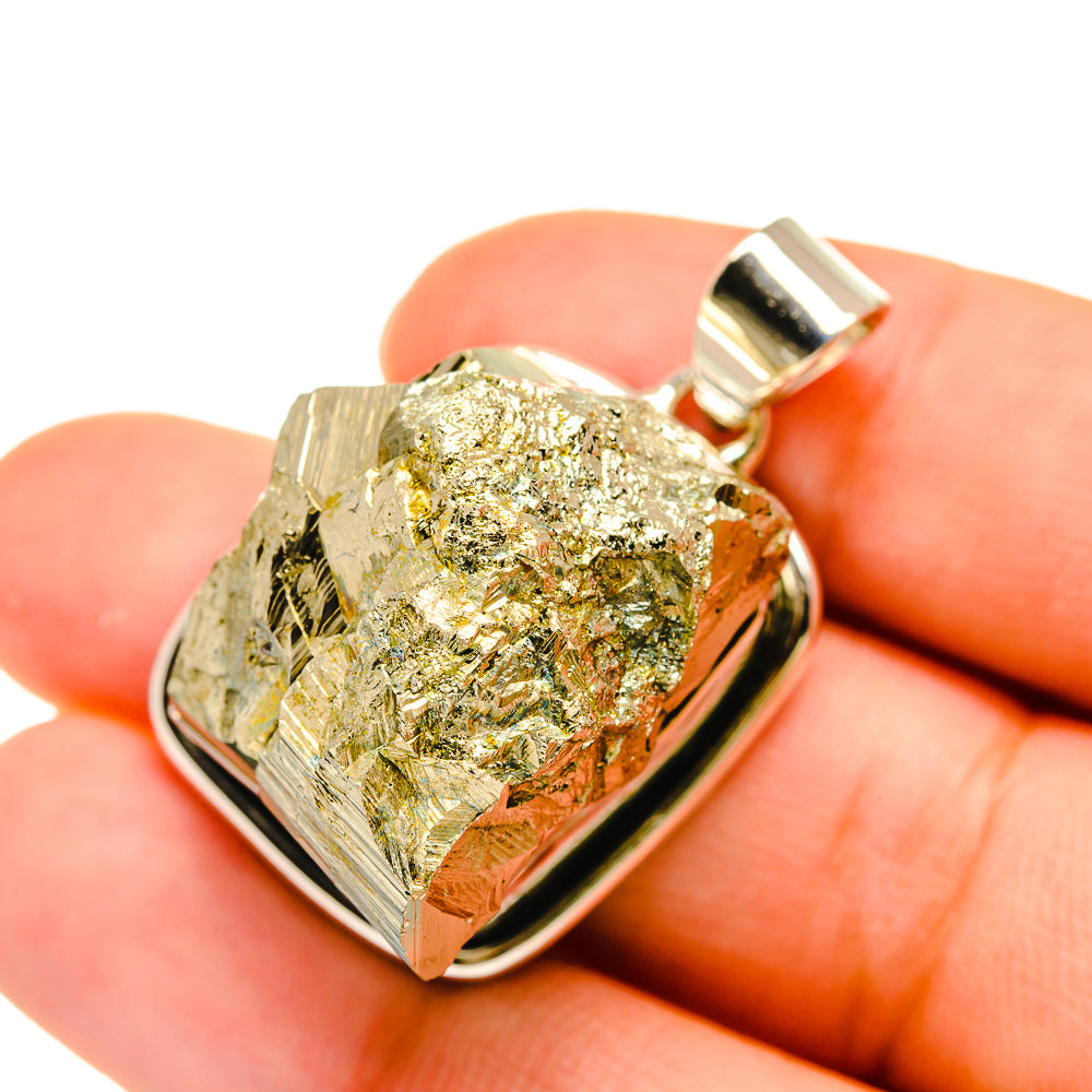 Pyrite Pendants handcrafted by Anasilvercos - PD5532
