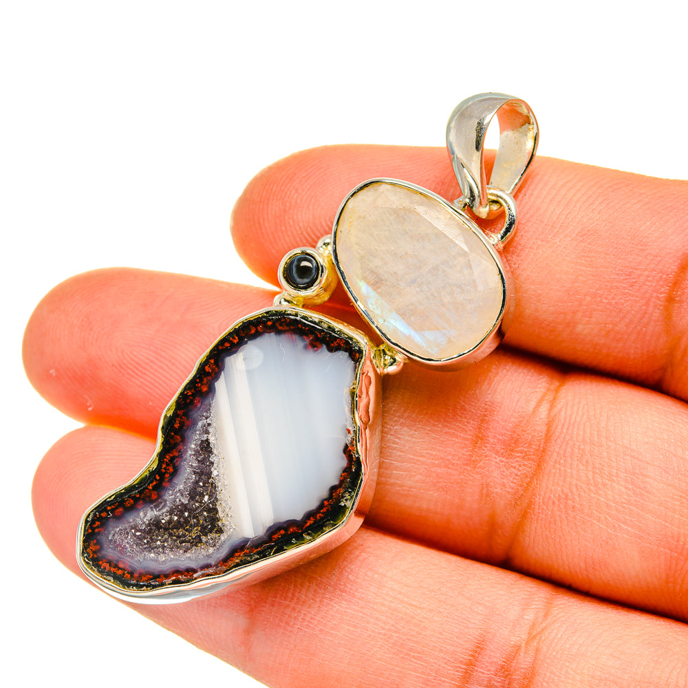 Coconut Geode Druzy Pendants handcrafted by Anasilvercos - PD5538