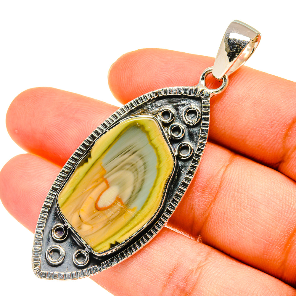 Willow Creek Jasper Pendants handcrafted by Anasilvercos - PD5540