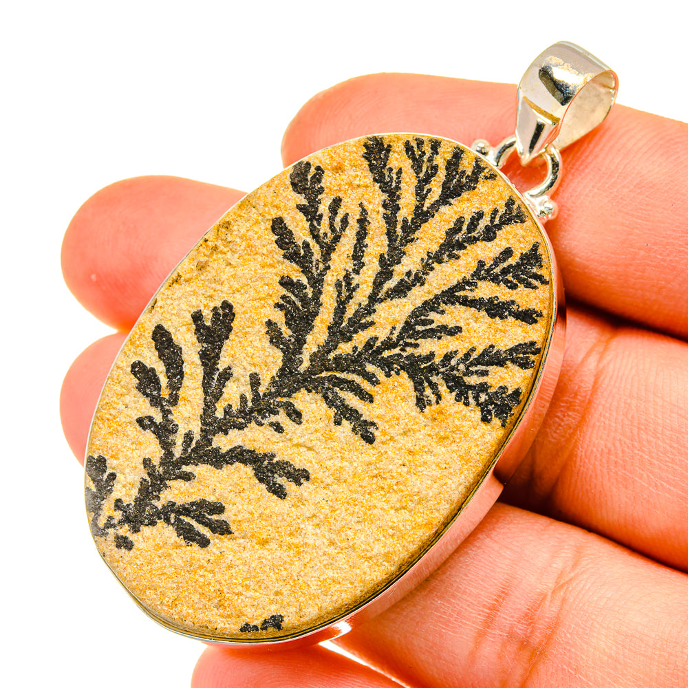 Germany Psilomelane Dendrite Pendants handcrafted by Anasilvercos - PD5548