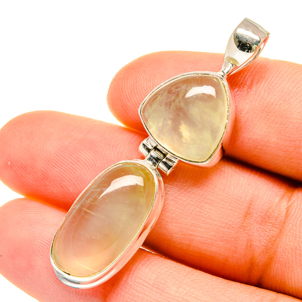 Prehnite Pendants handcrafted by Anasilvercos - PD5553
