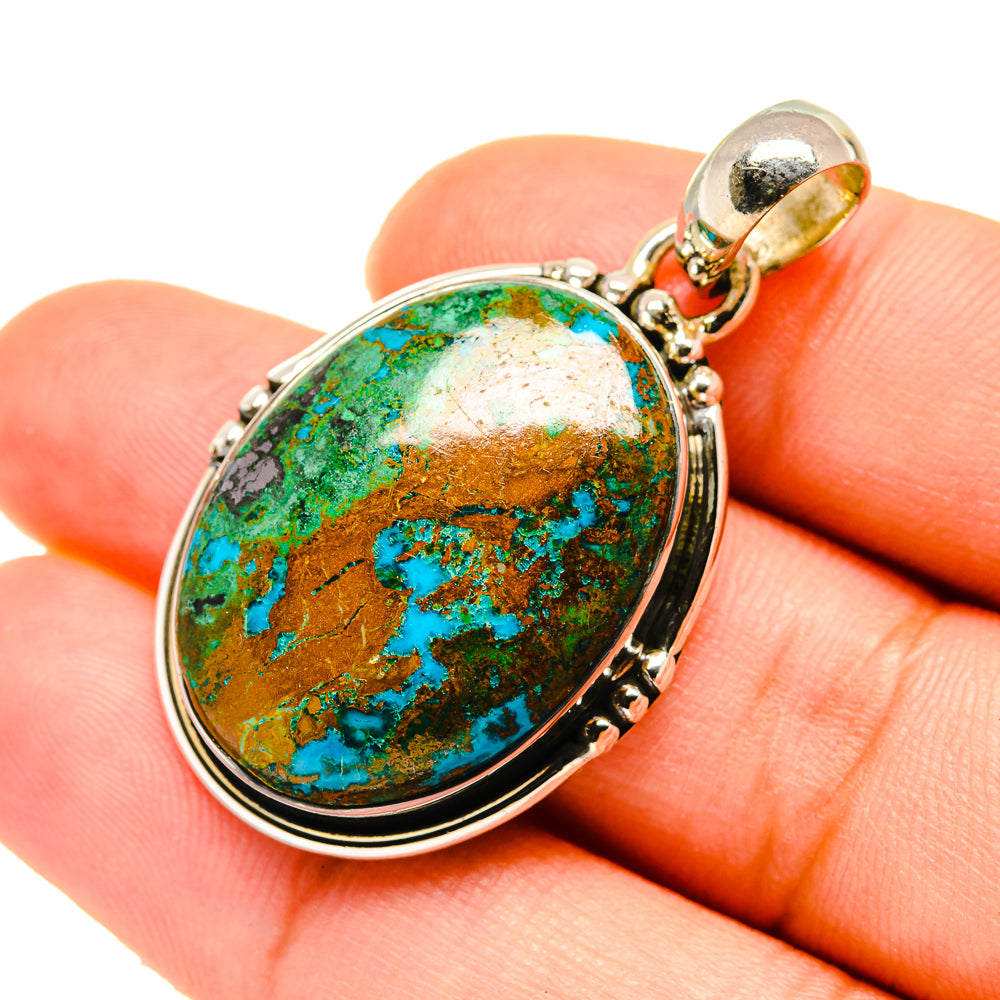 Chrysocolla Pendants handcrafted by Anasilvercos - PD5558