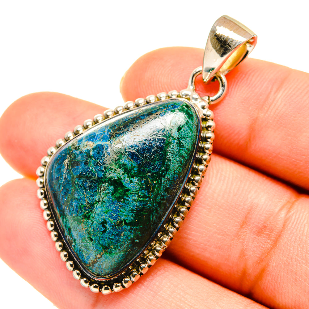 Chrysocolla Pendants handcrafted by Anasilvercos - PD5559