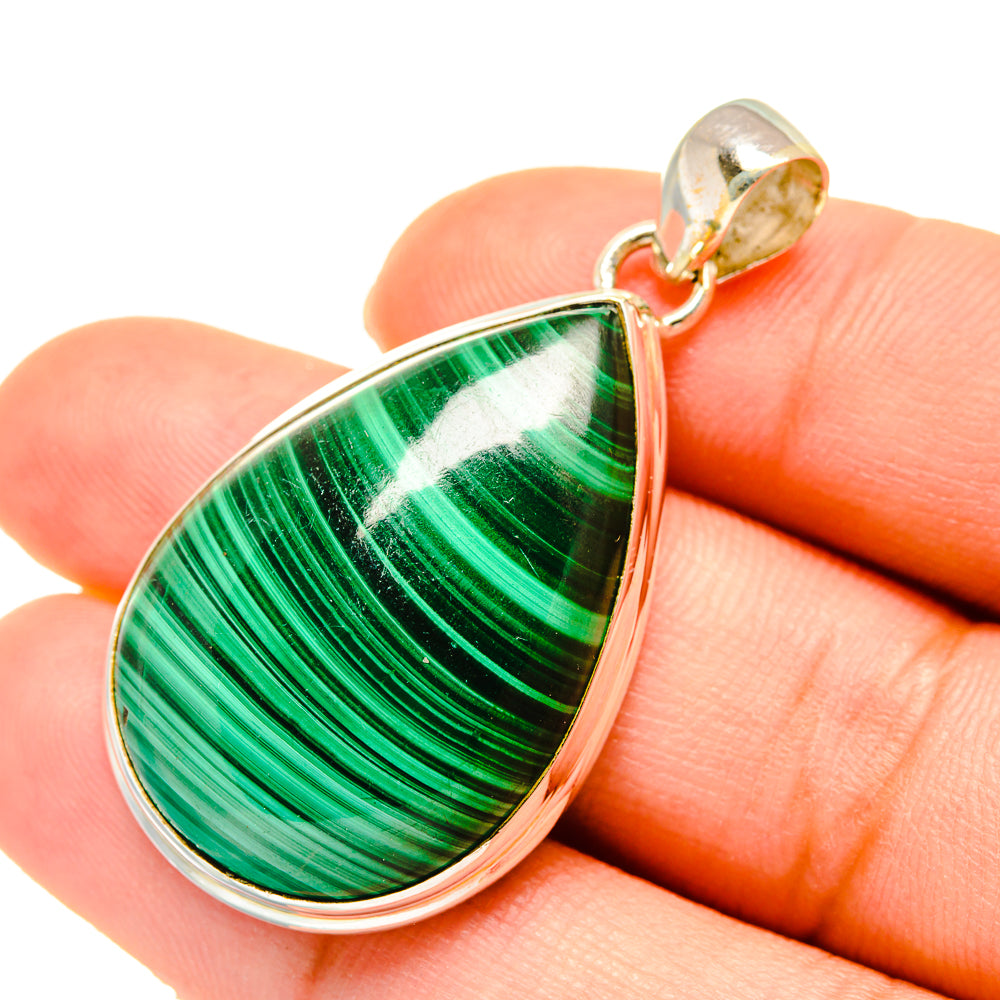 Malachite Pendants handcrafted by Anasilvercos - PD5560