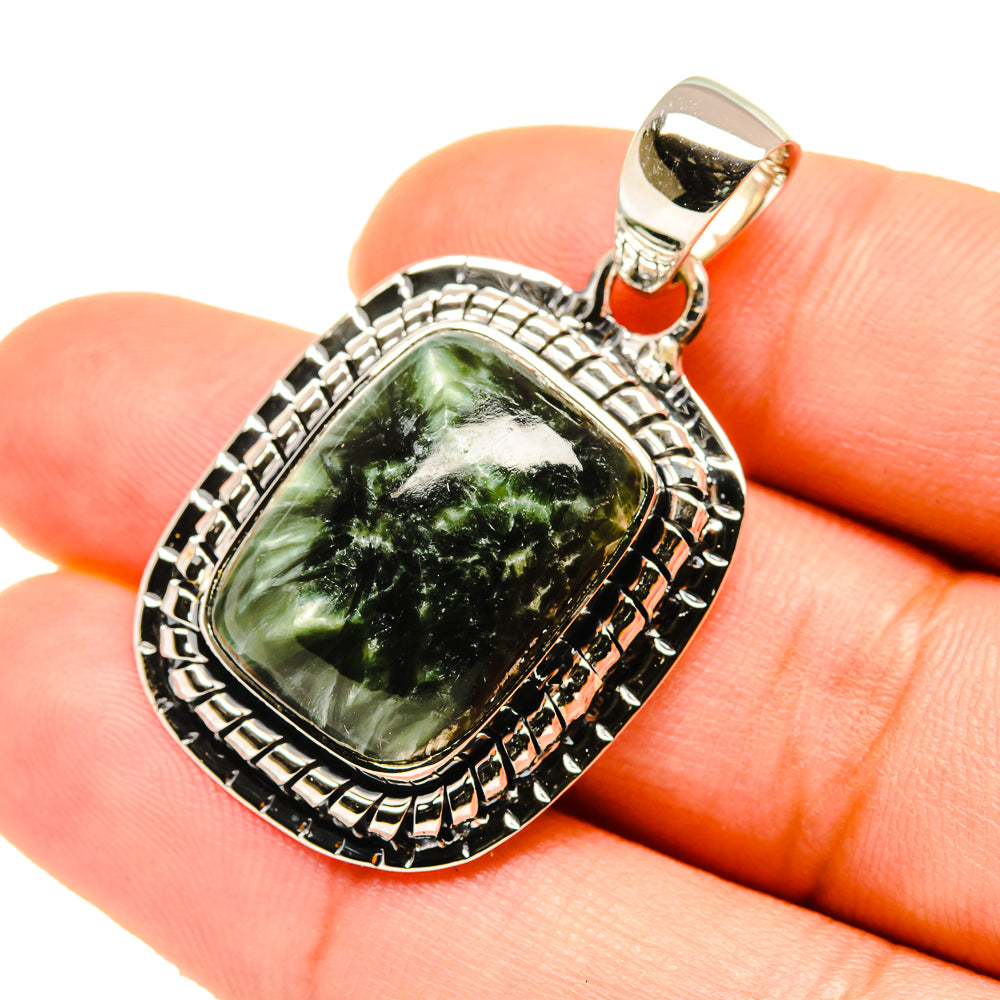 Seraphinite Pendants handcrafted by Anasilvercos - PD5564