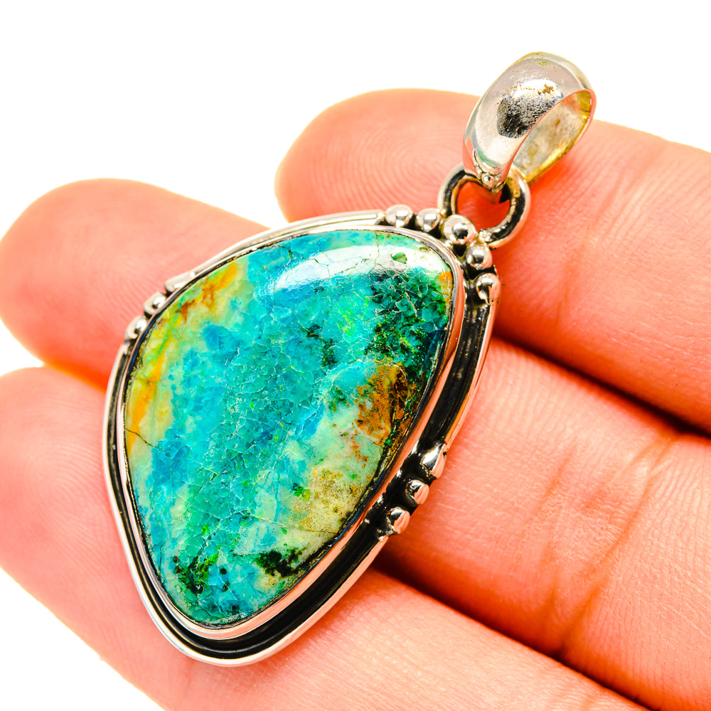 Chrysocolla Pendants handcrafted by Anasilvercos - PD5565