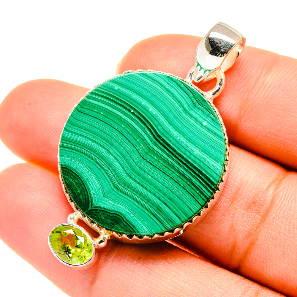 Malachite Pendants handcrafted by Anasilvercos - PD5566