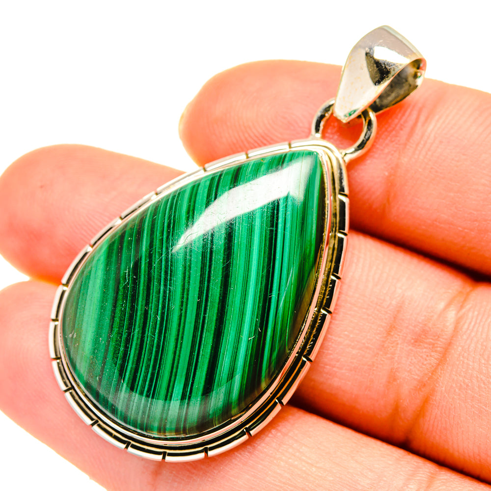 Malachite Pendants handcrafted by Anasilvercos - PD5567