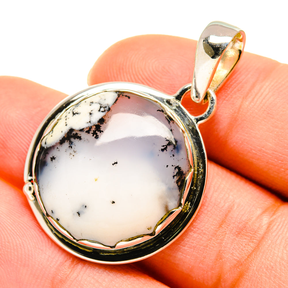 Dendritic Opal Pendants handcrafted by Anasilvercos - PD5577