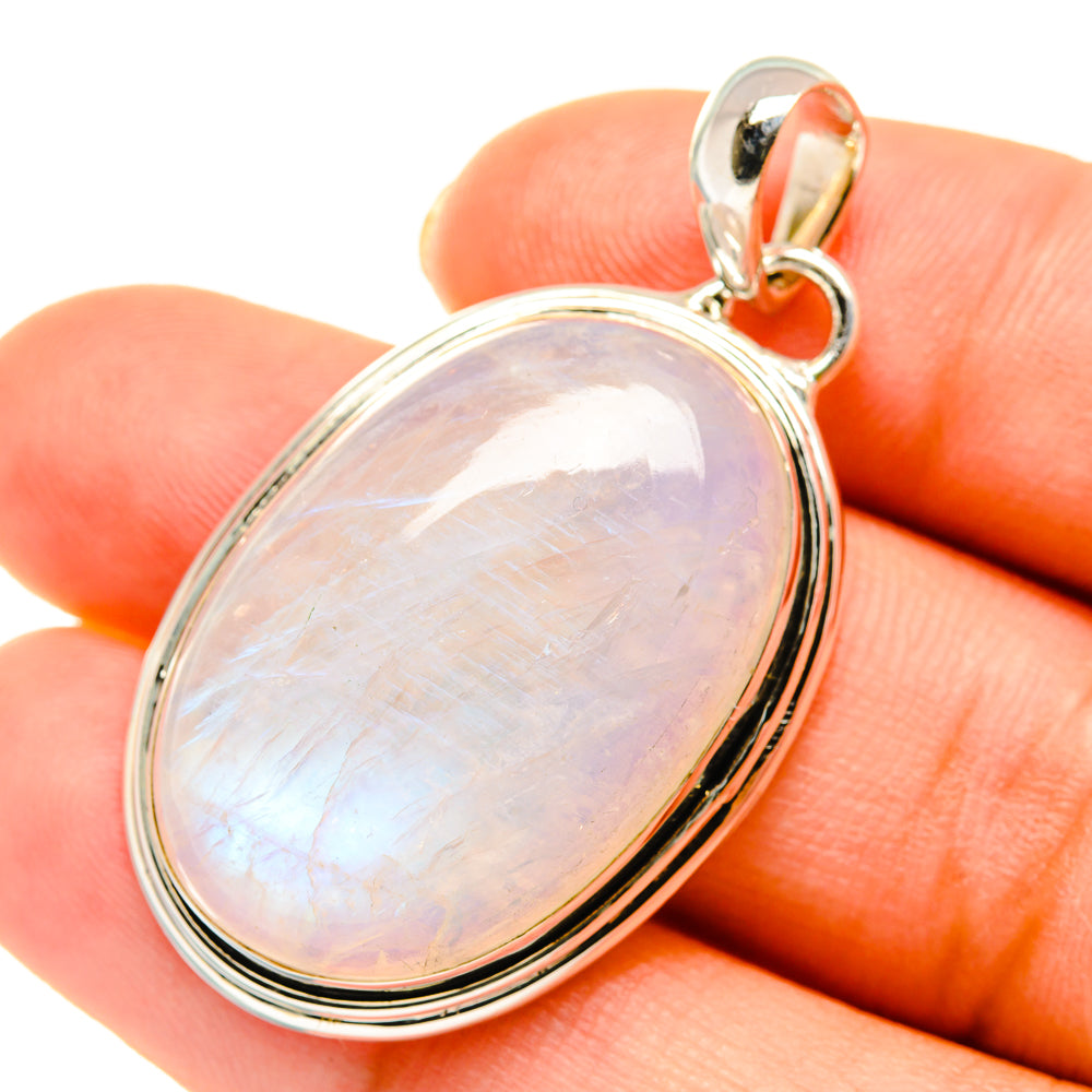 Rainbow Moonstone Pendants handcrafted by Anasilvercos - PD5587