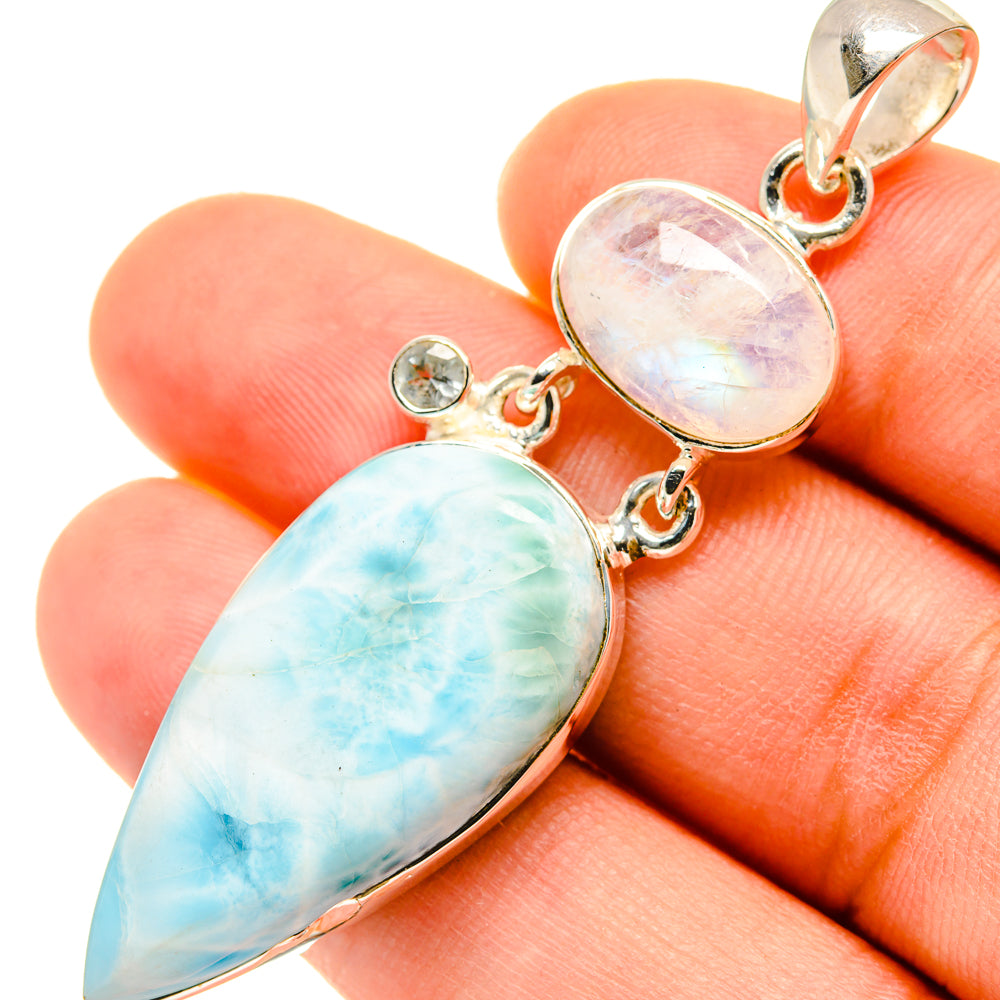 Larimar Pendants handcrafted by Anasilvercos - PD5603