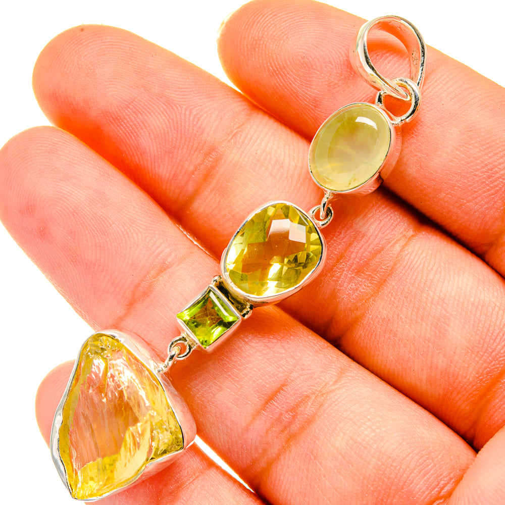 Citrine Pendants handcrafted by Anasilvercos - PD5611