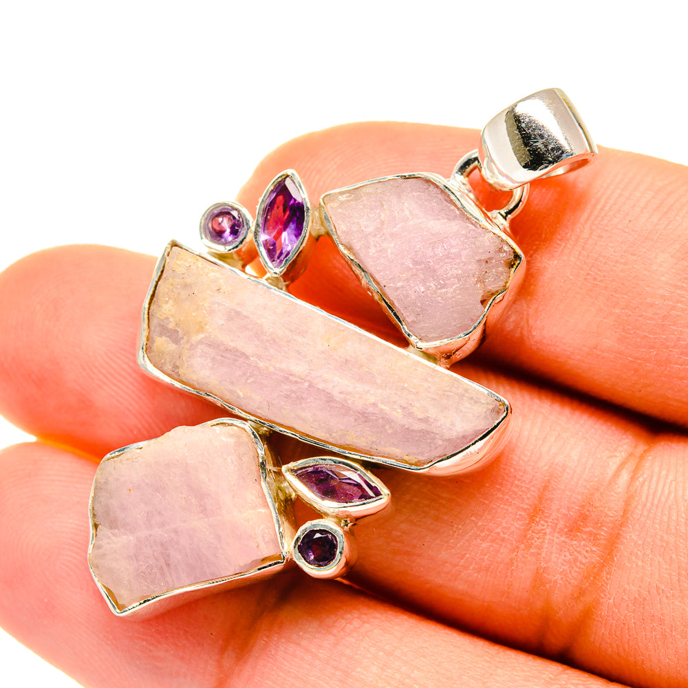 Kunzite Pendants handcrafted by Anasilvercos - PD5613