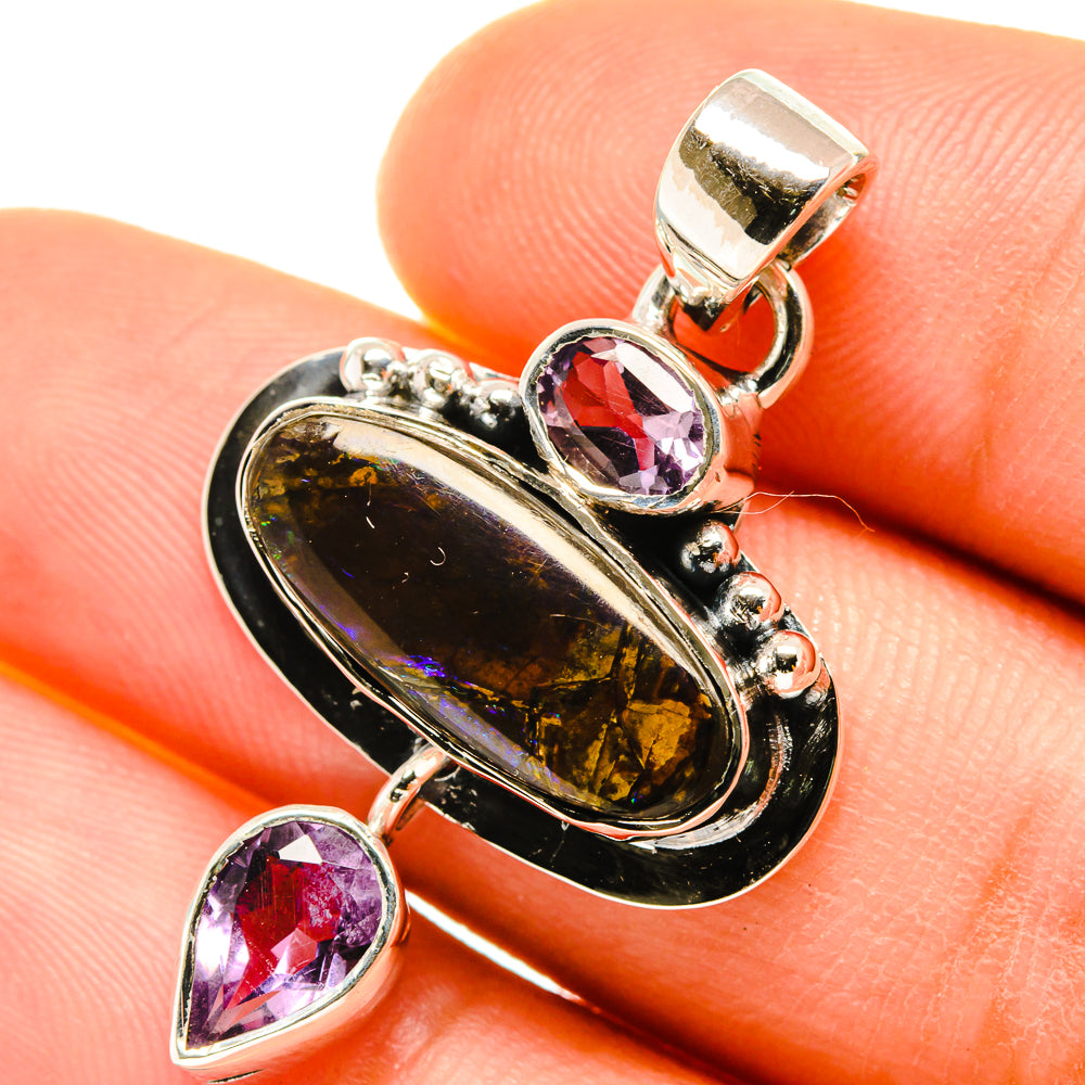 Ammolite Pendants handcrafted by Anasilvercos - PD5618