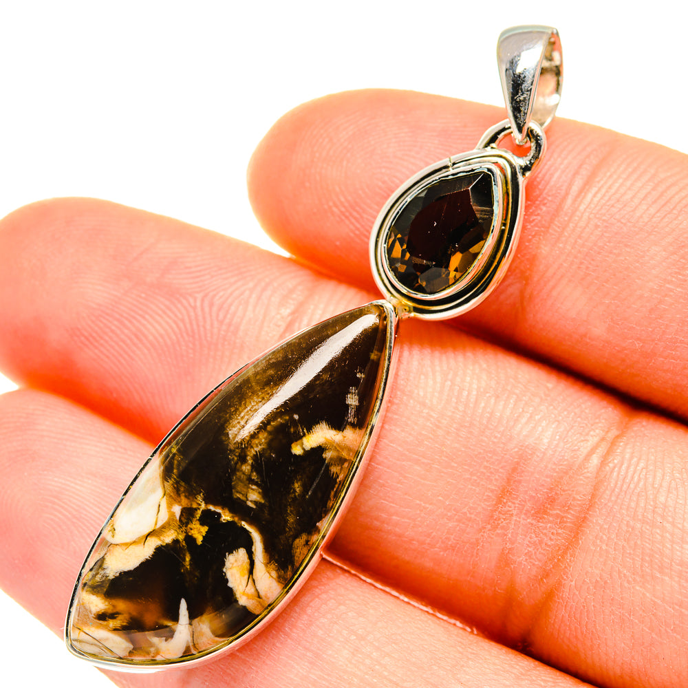 Peanut Wood Jasper Pendants handcrafted by Anasilvercos - PD5628
