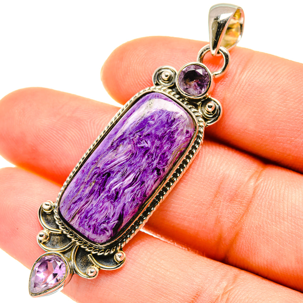Charoite Pendants handcrafted by Anasilvercos - PD5633
