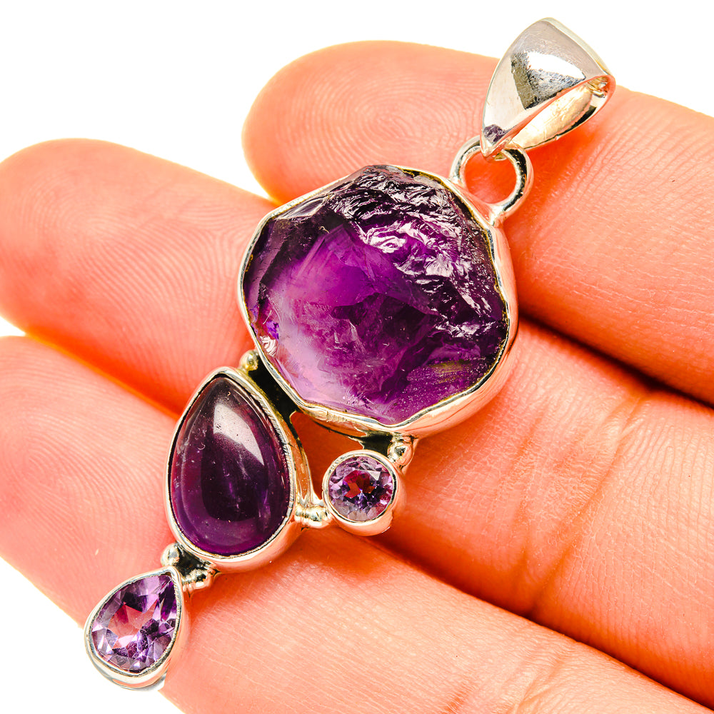 Amethyst Pendants handcrafted by Anasilvercos - PD5635
