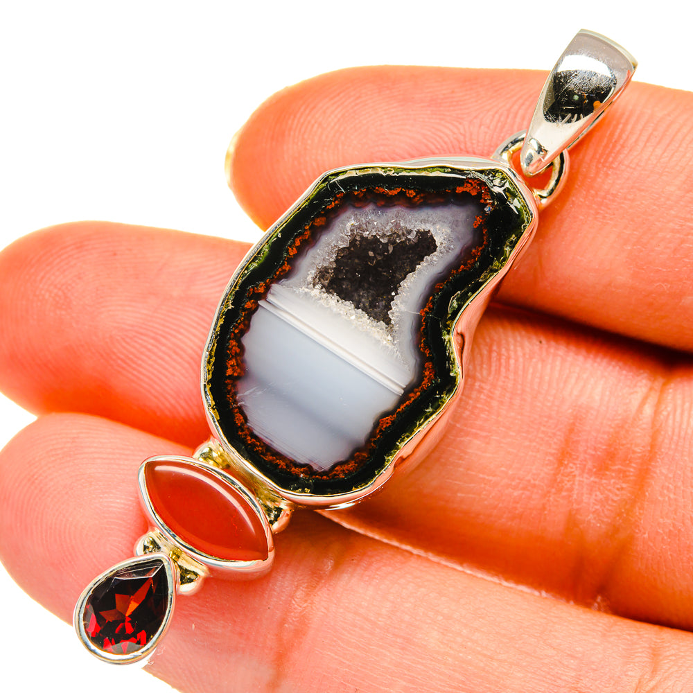 Coconut Geode Druzy Pendants handcrafted by Anasilvercos - PD5640