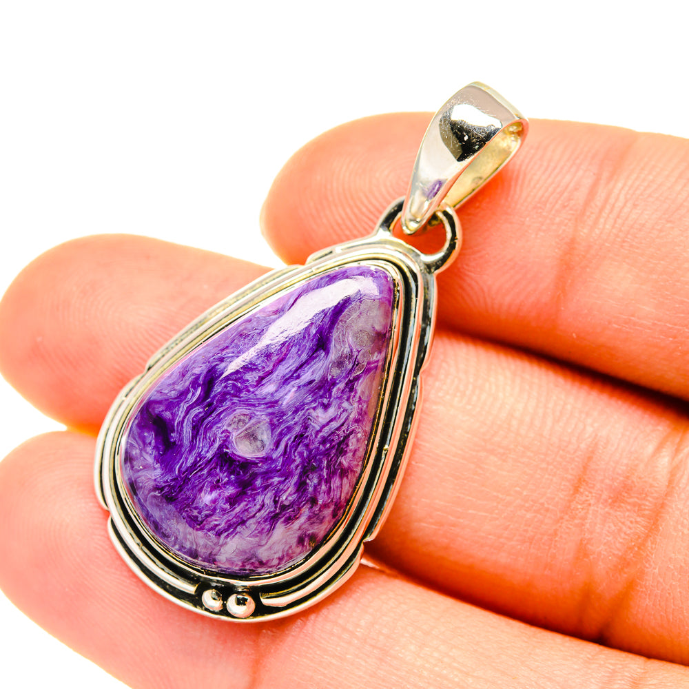 Charoite Pendants handcrafted by Anasilvercos - PD5649